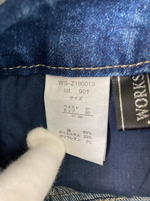 .WORKS/ドットワークス/デニムパンツ/パンツ/ブルー/ウエスト61　ヒップ89