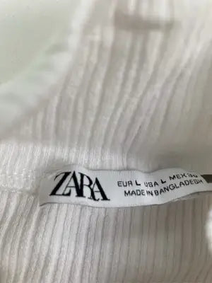 ZARA/ザラ/Tシャツ/カットソー/トップス/ホワイト/L