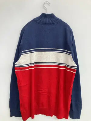 TOMMY HILFIGER/トミーヒルフィガー/ニット/セーター/トップス/ネイビー/XXL