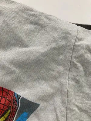 SPIDER-MAN/Tシャツ/カットソー/トップス/グレー/XL