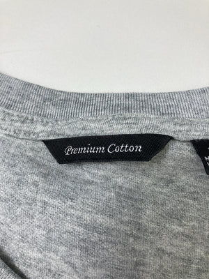 premium cotton/Tシャツ/カットソー/トップス/グレー/S