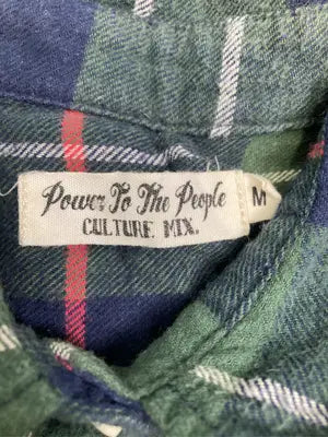 POWER TO THE PEOPLE/パワートゥザピープル/シャツワンピース/ワンピース/ドレス/グリーン/M