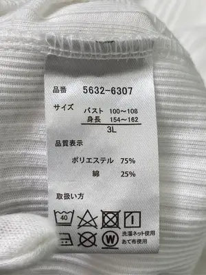 vandash/Tシャツ/カットソー/トップス/ホワイト/3L