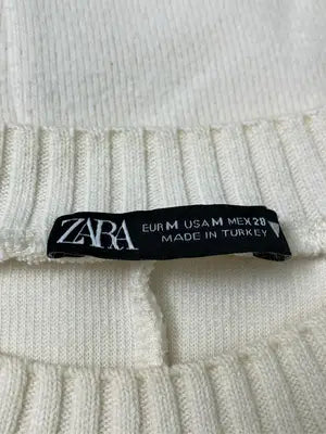 ZARA/ザラ/ニット/セーター/トップス/アイボリー/USA M