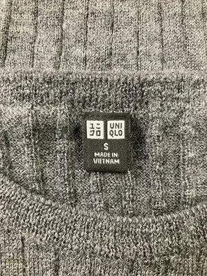 UNIQLO/ユニクロ/Tシャツ/カットソー/トップス/グレー/S