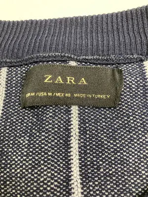ZARA/ザラ/ニット/セーター/トップス/ネイビー/USA M