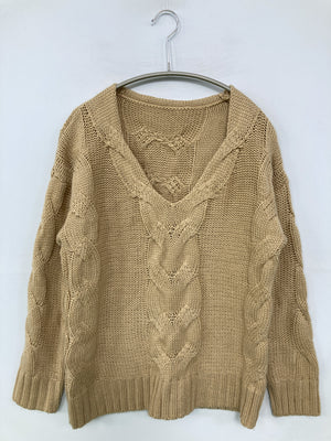 ニット/セーター/トップス/ブラウン