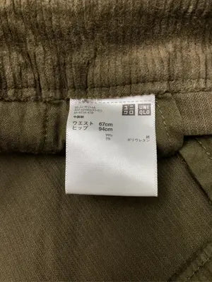 UNIQLO/ユニクロ/スカート/スカート/カーキ/ウエスト67cm ヒップ94cm