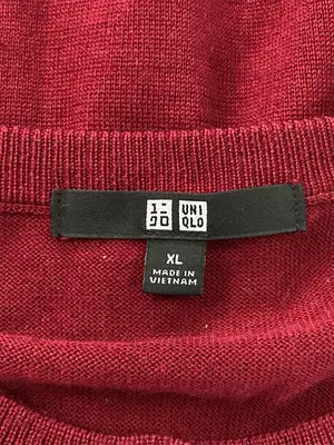 UNIQLO/ユニクロ/カーディガン/ボレロ/トップス/レッド/XL