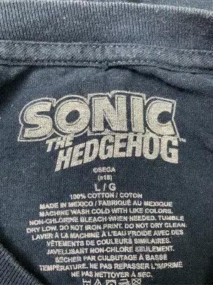 SONIC THE HEDGEHOG/Tシャツ/カットソー/トップス/ブラック/L/G