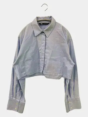 ZARA/ザラ/シャツ/ブラウス/トップス/スカイブルー/S