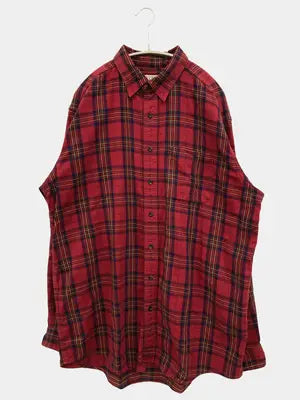 L.L.Bean/エルエルビーン/シャツ/ブラウス/トップス/レッド/L