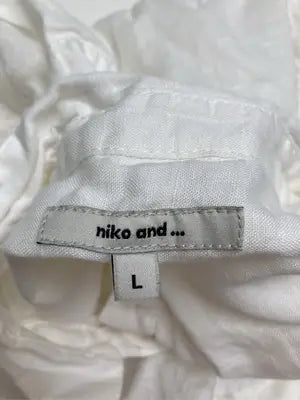niko and .../ニコアンド/シャツ/ブラウス/トップス/ホワイト/L