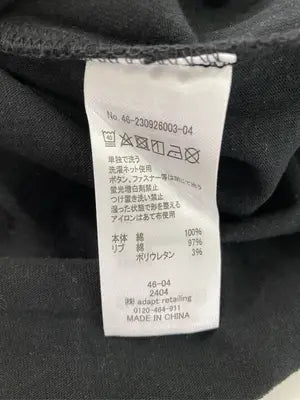 Tシャツ/カットソー/トップス/ブラック/L