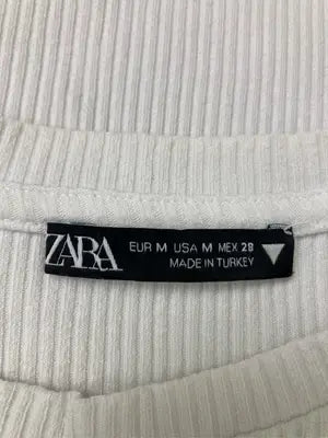 ZARA/ザラ/Tシャツ/カットソー/トップス/ホワイト/USA M