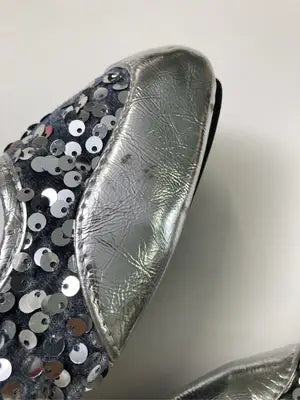 Fashion/ファッション/バレエシューズ/シューズ/シルバー/39