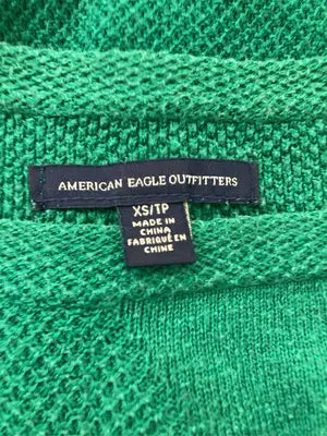 AMERICAN EAGLE/アメリカンイーグル/ニット/セーター/トップス/グリーン/XS