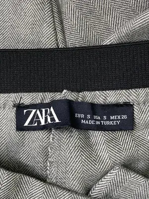 ZARA/ザラ/スラックス/パンツ/グレー/USA S