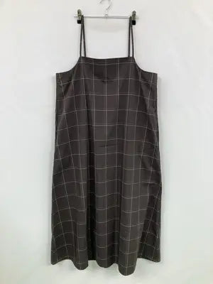 無印良品/ムジルシリョウヒン/ジャンパースカート/ワンピース/ドレス/ブラウン/XL