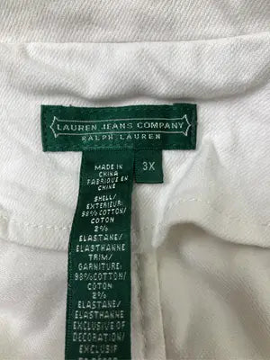 lauren jeans company/シャツ/ブラウス/トップス/アイボリー/3X