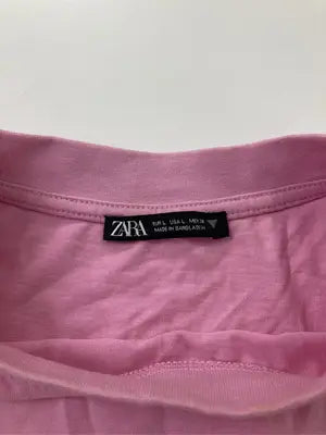 ZARA/ザラ/Tシャツ/カットソー/トップス/ピンク/EUR L