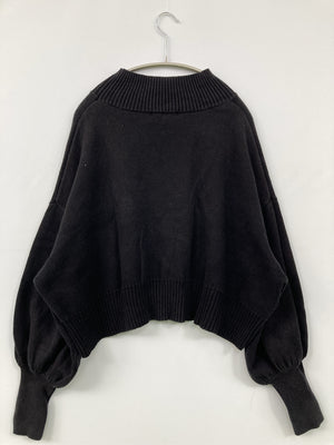 JEANASIS/ジーナシス/ニット/セーター/トップス/ブラック/F