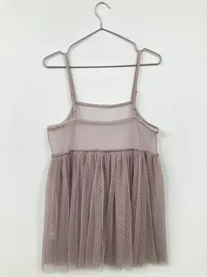 AS KNOW AS PINKY/アズノゥアズピンキー/キャミソール/トップス/グレー/M