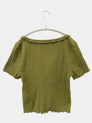 MOUSSY/マウジー/Tシャツ/カットソー/トップス/カーキ/F