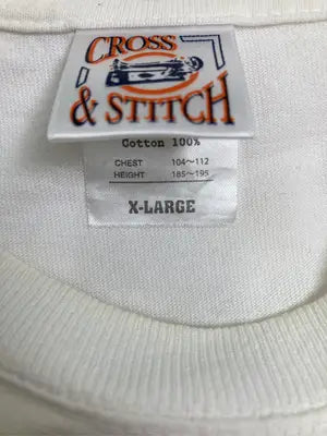 cross&stttch/Tシャツ/カットソー/トップス/ホワイト/X-LARGE