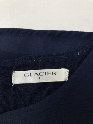 GLACIER/グラシア/Tシャツ/カットソー/トップス/ネイビー/L