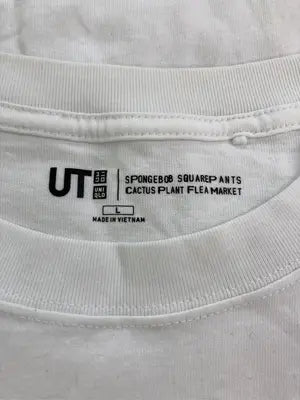 UNIQLO/ユニクロ/Tシャツ/カットソー/トップス/ホワイト/L