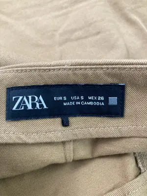 ZARA/ザラ/ショート/ミニスカート/スカート/ブラウン/S
