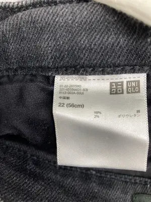 UNIQLO/ユニクロ/デニムパンツ/パンツ/ブラック/22 (56cm)