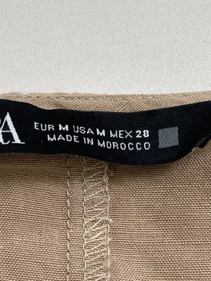ZARA/ザラ/ワンピース/ワンピース/ドレス/ベージュ/USA M