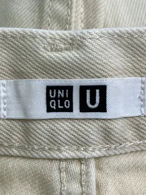 UNIQLO U/ユニクロユー/デニムパンツ/パンツ/アイボリー/25 (63.5cm)