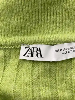 ZARA/ザラ/ニット/セーター/トップス/ライトグリーン/M