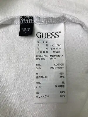 GUESS/ゲス/Tシャツ/カットソー/トップス/ホワイト/L