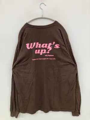 WHAT'S UP/ワッツアップ/Tシャツ/カットソー/トップス/ブラウン/XL