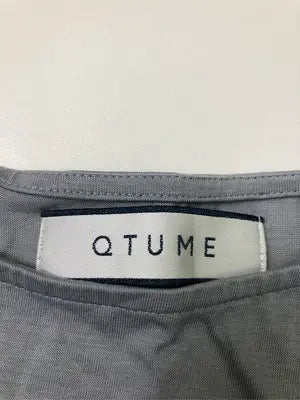 QTUME/Tシャツ/カットソー/トップス/グレー/38