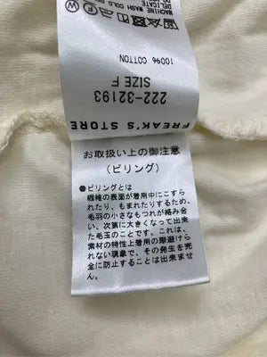 FREAK'S STORE/フリークスストア/Tシャツ/カットソー/トップス/アイボリー/F