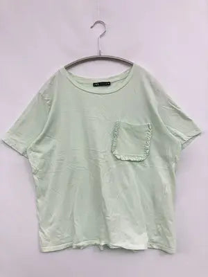ZARA/ザラ/Tシャツ/カットソー/トップス/ライトグリーン/L