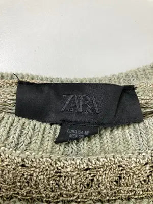 ZARA/ザラ/ニット/セーター/トップス/グリーン/M