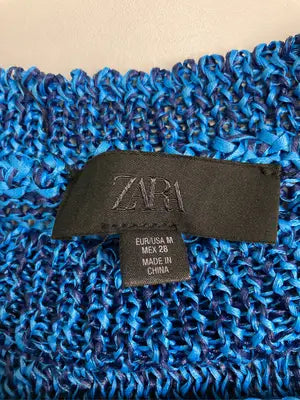 ZARA/ザラ/ニット/セーター/トップス/ブルー/M