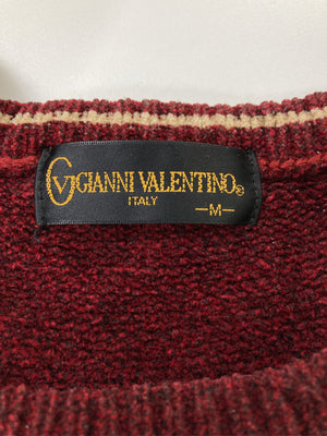 VALENTINO/ヴァレンティノ/ニット/セーター/トップス/レッド/M