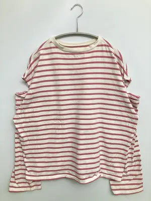 Tシャツ/カットソー/トップス/レッド/M  バスト79～87　身長154～162