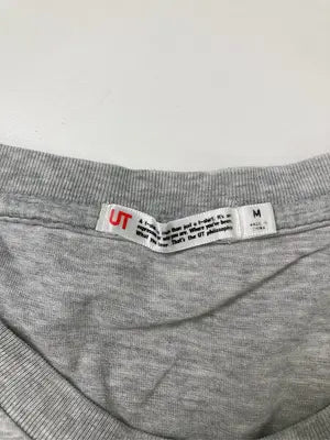 UNIQLO/ユニクロ/Tシャツ/カットソー/トップス/グレー/M