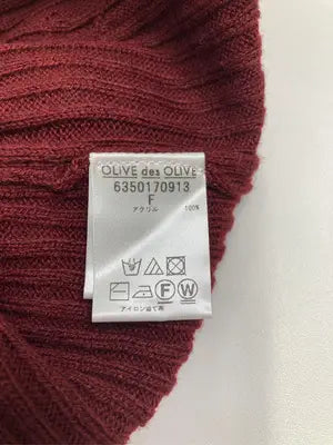 OLIVE des OLIVE/オリーブデオリーブ/ニット/セーター/トップス/レッド/F