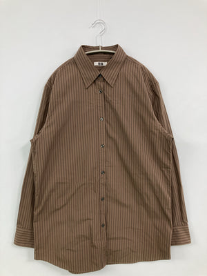 UNIQLO/ユニクロ/シャツ/ブラウス/トップス/ブラウン/L