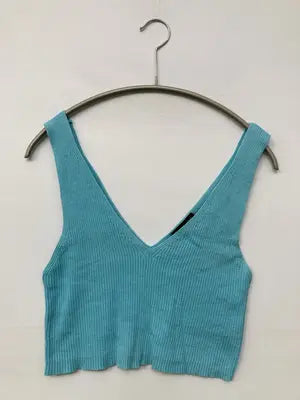 TOPSHOP/トップショップ/ノースリーブ/トップス/スカイブルー/UK 10