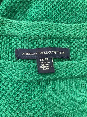 AMERICAN EAGLE/アメリカンイーグル/ニット/セーター/トップス/グリーン/XS